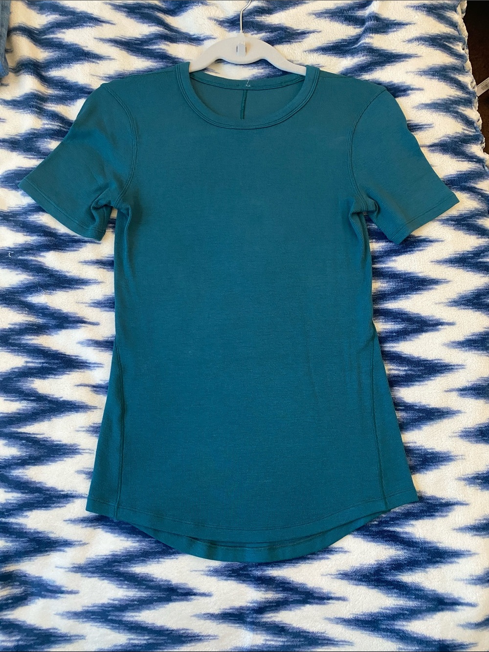 lululemon athletica Hold Tight Short Sleeve Top Storm Teal - Picture 6 of 9